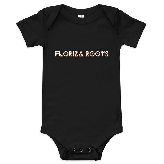 Florida Roots black - Baby short sleeve one piece