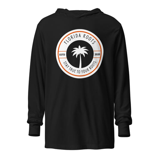 Palm 2020 Logo - Unisex Hooded Long Sleeve Tee - Black or White