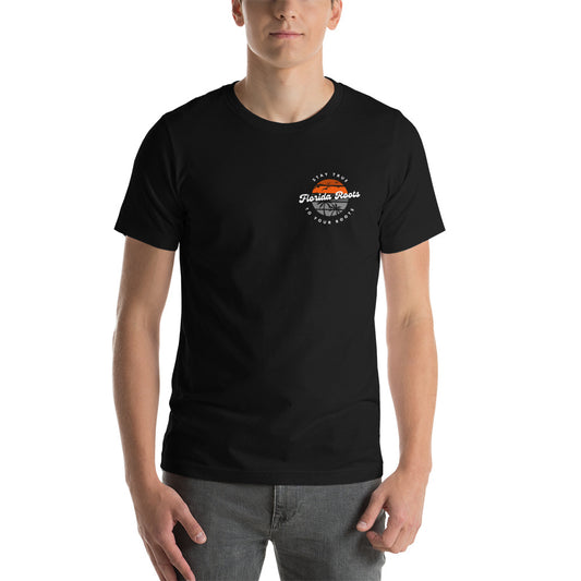 Retro Classic Palm Logo - Unisex T-Shirt - Black