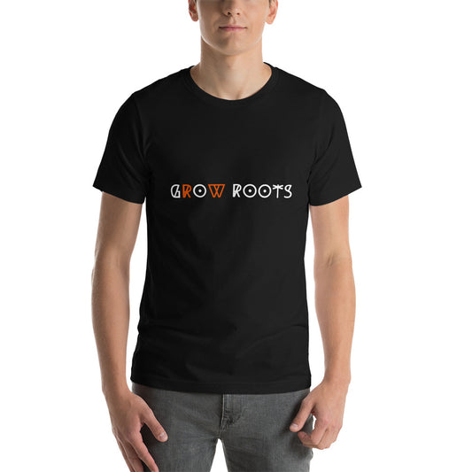 GrOw ROOTS - Unisex T-Shirt - Black