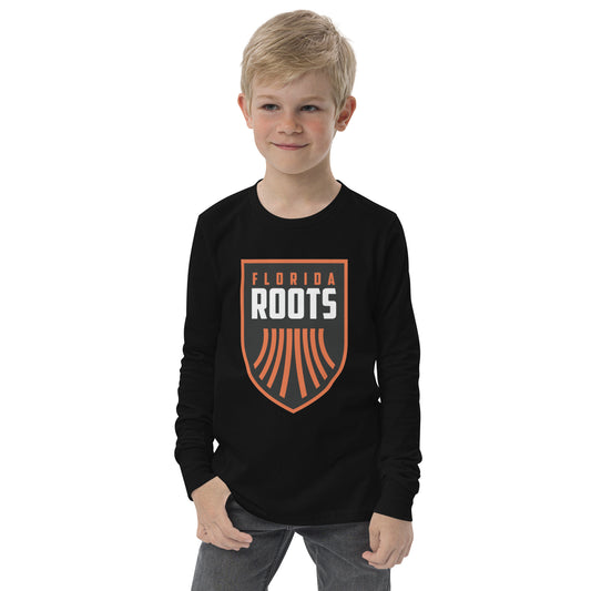 Roots Logo - Youth Long Sleeve Tee - Black or White